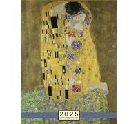 2025 Weekly and Monthly Planner Notebook: The Kiss: Austrian Artist Gustav Klimt: 8.5 x 11 inches - 100 pages - Extra Note Pages