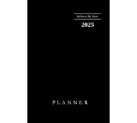 2025 Weekly and Monthly Planning Calendar, January - December, 6" x 9", Black,: Between the lines