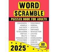 2025 Word Scramble Puzzles Book For Adults: Build Focus and Enjoy Word Challenges Designed for Adults