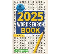 2025 Word Search Book Vol. 2: 6x9 inches 120 Pages | 50+ Puzzles...Gift for Vacations, Travel, Holidays and entertainment
