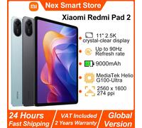 2025 Xiaomi Redmi Pad 2, Mi Tablet,MediaTek Helio G100-Ultra, pantalla cristalina de 11 "y 2,5 K, Dolby Atmos, WiFi5 Cuidado de los ojos Pantalla de 90 Hz, Versión global Global Version-Gray