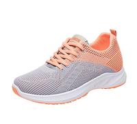 2025 Zapatillas deportivas para mujer, ligeras y cómodas, antideslizantes, ortopédicas, ergonómicas, para aliviar el dolor, zapatillas de correr, absorción de golpes, transpirables, de un solo color