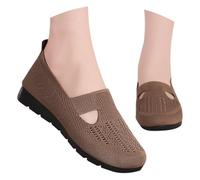 2025 Zapatos Planos Mujer Comodos Vestir Verano Entretiempo Bailarinas Comodas Elegentes Zapatillas Deportivas sin Cordones Suave Transpirables Antideslizante Slip On Calzado Barefoot Casual Caminar