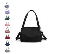 2025New Light and Versatile Casual Bag, Nylon Waterproof Shoulder Crossbody Bag With Multiple Pockets, for Women Daily Use (Black)