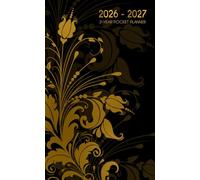 2026-2027 2-Year Pocket Planner: Small 24-Month Organizer for Daily Planning from January 2026 to December 2027 including Federal Holidays and ... Purse or Bag with Elegant Golden Floral Cover