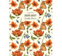 2026-2027 Large Print Monthly Planner: Two-Year Planning & Organizer with Vintage Botanical Background and Inspirational Quotes from JAN. 26 through DEC. 27, Including U.S. Federal Holidays