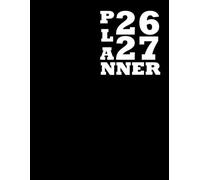 2026-2027 Monthly Planner: 2 Year Calendar 8.5 x 11 Large Size | from January to December | 24 Month Organizer Schedule | Black Cover