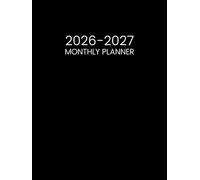 2026-2027 Monthly Planner: 2 Year Calendar from January 26 to December 27 - Two Pages per Month || 24 Months Schedule Organizer with Canadian Holidays ... Quotes || Large Size - Black Cover