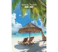2026-2027 Monthly Planner 6x9: 24-Month Calendar | January 2026 - December 2027 | Compact 6 x 9 inches Organizer with Notes & Goals Section for Work, ... Paradise Cover with Palm Trees & Lounge Chair