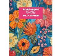 2026-2027 Monthly Planner A4: Floral. 24 Months. January 2026 to December 2027. Large A4,8.5 x11 inches Size. With Calendars, Contacts , Passwords, ... expenditure pages plus extra notes pages.