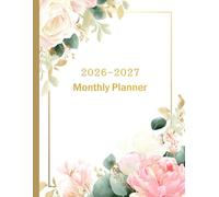2026-2027 Monthly Planner: Elegant Floral Edition: Two-Year Monthly Organizer with Holidays, Goals, and Vision Board - Beautiful Watercolor Floral Cover Design