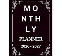 2026 - 2027 Monthly Planner : Two year Agenda Calendar Heritage with interior design & Vintage Vision / Classic style