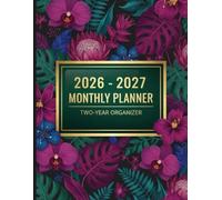 2026 - 2027 Monthly Planner - Two-Year Organizer: Large 8.5×11 Inch Black & White Interior | Calendar with Personal Information Log, Contact List, ... Quotes & Notes Section | for Men and Women