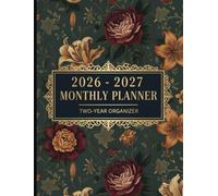 2026 - 2027 Monthly Planner - Two-Year Organizer: Large 8.5×11 Inch Black & White Interior | Calendar with Personal Information Log, Contact List, ... Quotes & Notes Section | for Men and Women