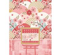 2026-2027 Monthly Planner With Japanese Cherry Blossoms: Floral Pattern Japan-Inspired Calendar and Agenda; 8.5 x 11"