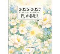 2026-2027 Muslimah Academic Planner: August - July Weekly & Monthly Hijri & Gregorian Calendar | Quran Tracker, Prayer Log & Personal Goals Agenda