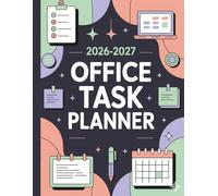 2026-2027 Office Task and Project Planner: Comprehensive 2-Year Professional Work Log with Team Task Lists, Project Management Plans, Meeting Notes, and Direct Report Trackers