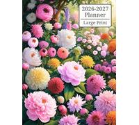 2026-2027 Planner Large Print: Two Year Calendar, UK & USA Holidays, Organize Your Appointments, Reminders & Notes