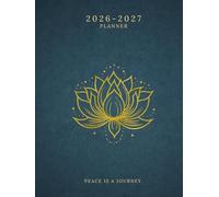 2026-2027 Planner - Lotus Serenity Edition | Peaceful Mindfulness Aesthetic Agenda | Monthly & Weekly Calendar for Women, Teens & Students | Calm Minimal Organizer