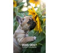 2026-2027 Pocket Calendar: 2 Years Monthly Planner From January 2025 To December 2026 for Purse | Funny Dog Themed