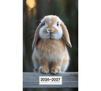 2026-2027 Pocket Calendar: 2 Years Monthly Planner From January 2025 To December 2026 for Purse | Rabbit Themed