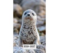 2026-2027 Pocket Calendar: 2 Years Monthly Planner From January 2025 To December 2026 for Purse | Seal Themed