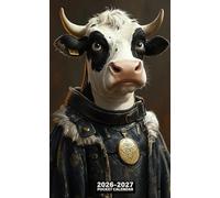 2026-2027 Pocket Calendar for Purse with Cow Cover: 2 Year Pocket Planner January 2025 - December 2026