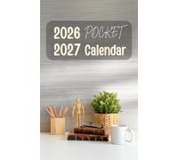 2026-2027 Pocket Calendar: Monthly Planner From Jan 2026 - Dec 2027. To-Do, Note, Preview of previous and next months. Minimalist design. For Purse