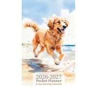 2026-2027 Pocket Planner: JW 2 Year Monthly Calendar, Golden Retriever, JW Baptism Gift Idea