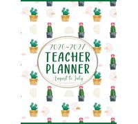 2026-2027 Teacher Planner: Weekly & Monthly Class Organizer August 2026-July 2027 Academic Year | Lesson Plan Grade and Record Book for Educators (Cute Watercolor Cacti)