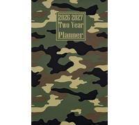 2026-2027 Two Year Planner Pocket Size: Camo Army Camouflage Print Themed Cover 2 Page Spreads With Monthly Calendar Grids 24 Months Organizer Diary Notes
