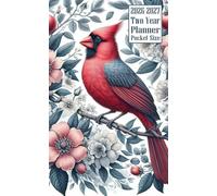 2026-2027 Two Year Planner Pocket Size: Cardinal Themed Cover 2 Page Spreads With Monthly Calendar Grids 24 Months Organizer