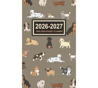 2026-2027 Two-Year Pocket Planner: 24-Month Monthly Organizer from January 2026 to December 2027 with Federal Holidays and Password Pages in Small Appointment Book with Cute Dog Doodle Cover for Purse