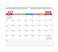 2026-2027 Wall Calendar 18 Month Planner July 2026 To December 2027