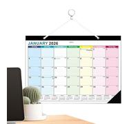 2026-2027 Wall Calendar - 2026 January to June 2027 Planning Calendar | 18 Month Wall Calendars | Multi Functional Home Planning Supplies with Two Corner Protectors, for Home Office School