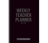 2026 - 2027 Weekly Teacher Planner Black | The Planner People: A4 Paperback | Academic Lesson Plans | Timetable, Meetings & Notes | Primary Secondary High School Diary