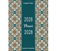 2026-2028 Large 3-Year Planner January-December: 36 Months of Monthly Planning Pages and Schedule Organizer for Time Management with Beautiful Mandala ... Including Holidays and Inspirational Quotes.