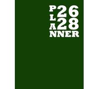 2026 2028 Monthly Planner: 3-Years from January 2026 to December 2028 | Large Print 8.5" x 11" Inch Size with Minimalist Green Cover