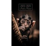 2026-2028 Pocket Planner: 3 year Pocket Calendar January 2026 to December 2028, with Holidays and Inspirational Quotes | Monkey Cover