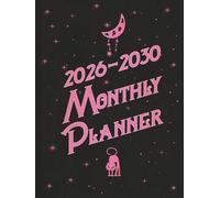 2026-2030 5 Year Monthly Planner: 60 Months Calendar And Organizer - Celestial Cat-Themed Cover for Girls - Monthly Layout with Notes And Goal Tracking