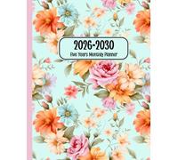 2026-2030 Five Years Monthly Planner: Minimalist Design for Goal Tracking and Time Management