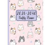 2026-2030 Monthly Planner: 60 Months Appointment Organizer with US Holidays and Extra Space for Notes in a Large | for Cat Enthusiasts