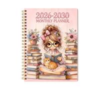 2026-2030 Student Planner -21x14cm Spiral Bound 60 Months Schedule Datebook
