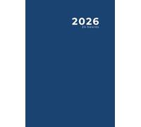 2026 , 24 heures: Agenda et calendrier grand format, bleu