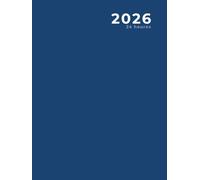 2026 , 24 heures: Agenda et calendrier grand format, bleu