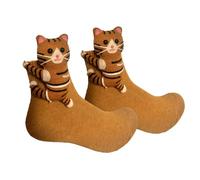 2026 3D Knit Animal Socks, New Novelty Floor Sock for Christmas, Cute Double Layer Hand Crochet Sock, Designs Men & Women