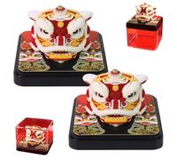 2026 3D Lion Dance Time Piece Calendar,Lion Dance DIY Tear-Away Artsy Pads,Creative Paper Carving Desktop Decor Sticky Notes for Office Home Gifts Ornaments