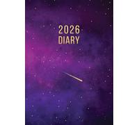 2026 A4 Page A Day: One Page Per Day Daily Diary Planner & Organizer for 365 Days, dated from Jan 2026 to Dec 2026, Fully Lined Journal Notebook with Calendars, To-Do List and Notes | Purple Galaxy