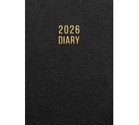 2026 A4 Page A Day: One Page Per Day Daily Diary Planner & Organizer for 365 Days, dated from Jan 2026 to Dec 2026, Fully Lined Journal Notebook with Calendars, To-Do List and Notes | Black Cover