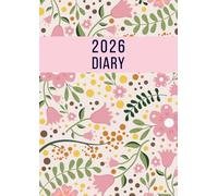 2026 A4 Page A Day: One Page Per Day Daily Diary Planner & Organizer for 365 Days, dated from Jan 2026 to Dec 2026, Fully Lined Journal Notebook with Calendars, To-Do List and Notes | Pink Floral